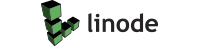 Linode logo featuring green blocks and the company name.